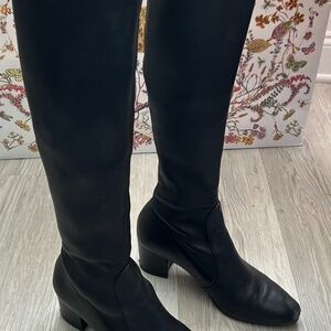 Stuart Weitzman Elegant Black Heeled Boots